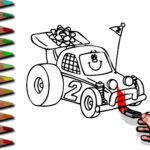 BTS Racing Car Coloring