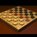 Checkers Dama chess board