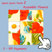 Square jigsaw Puzzle 2 – Assemble Flowers